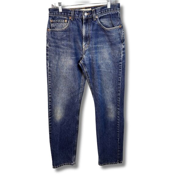 Levi’s 505 Straight Jeans Men’s Size 32 X 34 Zip Fly Red Tab 100% Cotton - Picture 3 of 10